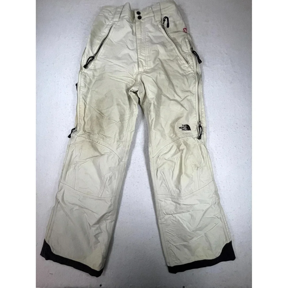 The North Face Hyvent Snowboarding Pants Mens Small‎ Beige Nylon Wide Leg Hiking
